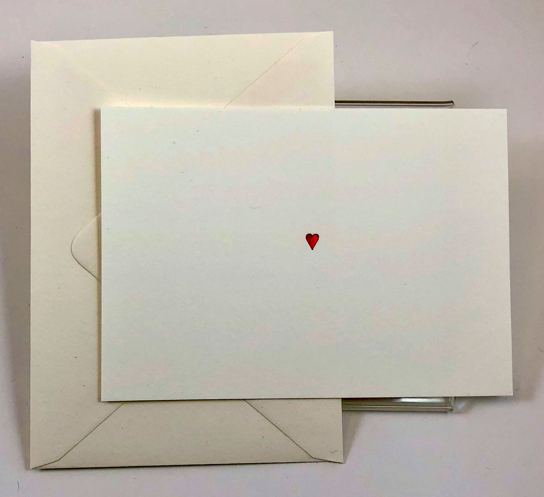 Foil Stamped Card – heart